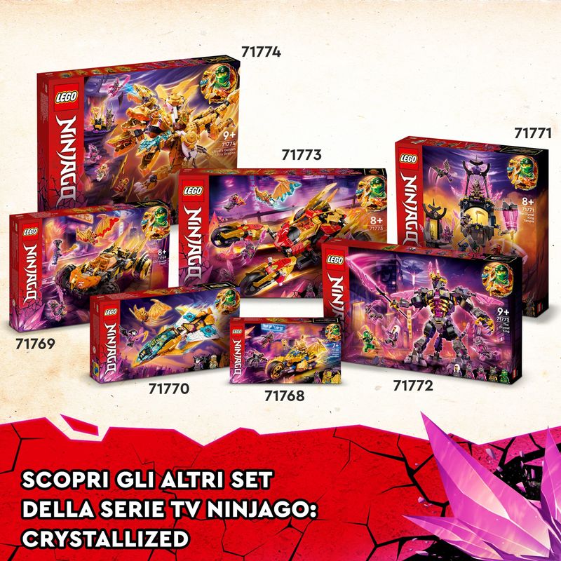 LEGO-Ninjago-71771-Il-Tempio-del-Re-dei-Cristalli-Set-Serie-TV-Crystallized-con-Minifigure-Giochi-per-Bambini-da-8-Anni