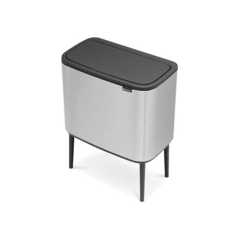 Brabantia-316081-bidone-per-la-spazzatura-33-L-Rettangolare-Acciaio-inossidabile-Nero-Acciaio-inossidabile