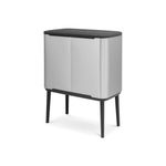 Brabantia-316081-bidone-per-la-spazzatura-33-L-Rettangolare-Acciaio-inossidabile-Nero-Acciaio-inossidabile