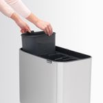 Brabantia-316081-bidone-per-la-spazzatura-33-L-Rettangolare-Acciaio-inossidabile-Nero-Acciaio-inossidabile