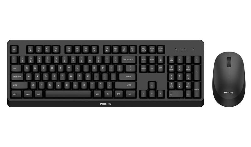 Philips-3000-series-SPT6307BL-34-tastiera-Mouse-incluso-RF-Wireless-QWERTY-Inglese-Nero