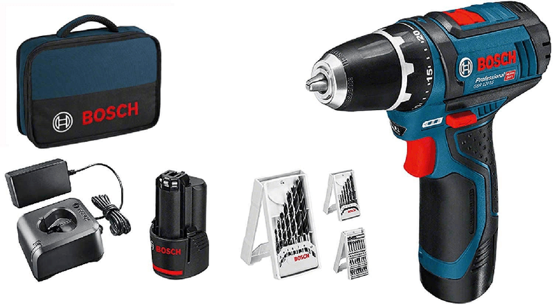 Trapano-Avvitatore-Bosch-Professional-GSR-12V-15-con-Accessori
