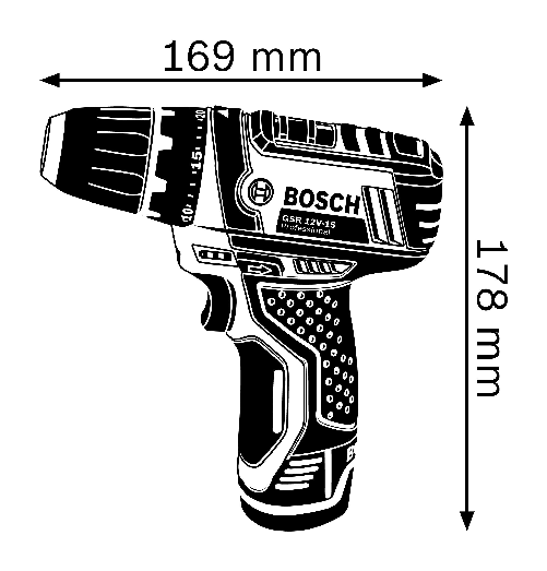 Trapano-Avvitatore-Bosch-Professional-GSR-12V-15-con-Accessori
