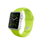 Fonex cinturino di ricambio per Apple Watch da 42 mm in silicone | Verde