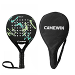 Camewin racchetta Padel tonda carbon 36MM 365+/-10g | Verde