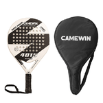 Camewin racchetta Padel ibrida carbon+vetro 38MM 375+/-10g | Bianco