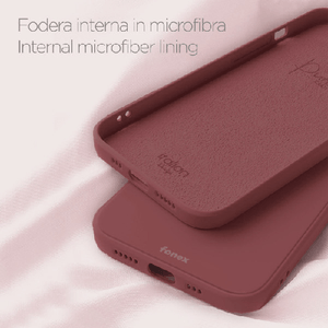 Fonex cover Pure Touch in silicone per Samsung Galaxy A22 5G | Rosso marsala
