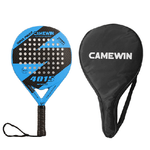 Camewin racchetta Padel ibrida carbon+vetro 38MM 375+/-10g | Blu