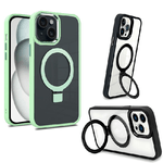 Fonex cover Mag Stand con magnete e supporto per Apple iPhone 15 Plus | Bordo Verde