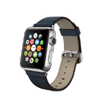 Fonex cinturino di ricambio per Apple Watch da 38 mm in pelle | Blu