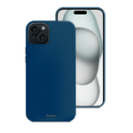 Fonex cover Pure Touch in silicone per Apple iPhone 15 Plus | Blu Mezzanotte