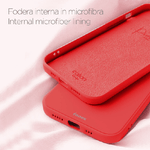 Fonex cover Pure Touch in silicone per Samsung Galaxy A54 5G | Rosso