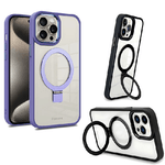 Fonex cover Mag Stand con magnete e supporto per Apple iPhone 15 Pro Max | Bordo Viola