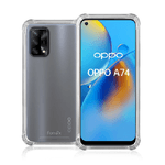 Fonex cover Mols Basic antiurto per Oppo A74 5G / A54 5G con angoli e retro rinforzati |Trasparente