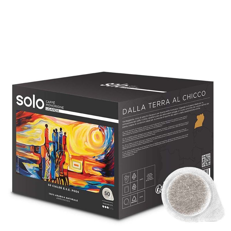 Polti-50-Cialde-SOLO-Caffe-Monorigine-Uganda