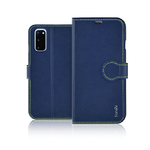 Fonex custodia a libro Identity in similpelle per Samsung Galaxy S20 | Blu