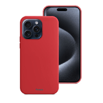 Fonex cover Pure Touch in silicone per Apple iPhone 15 Pro | Rosso