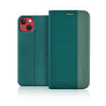 Fonex custodia a libro D-mood in tessuto e TPU per Apple iPhone 13 | Verde