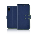 Fonex custodia a libro Identity in similpelle per Apple iPhone X/XS | Blu