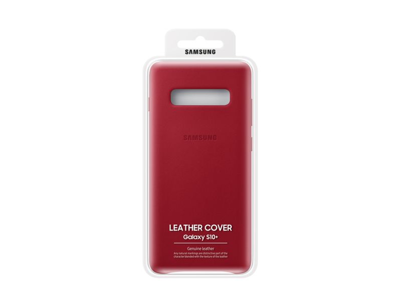 Samsung-cover-in-pelle-per-Galaxy-S10--|-Rosso