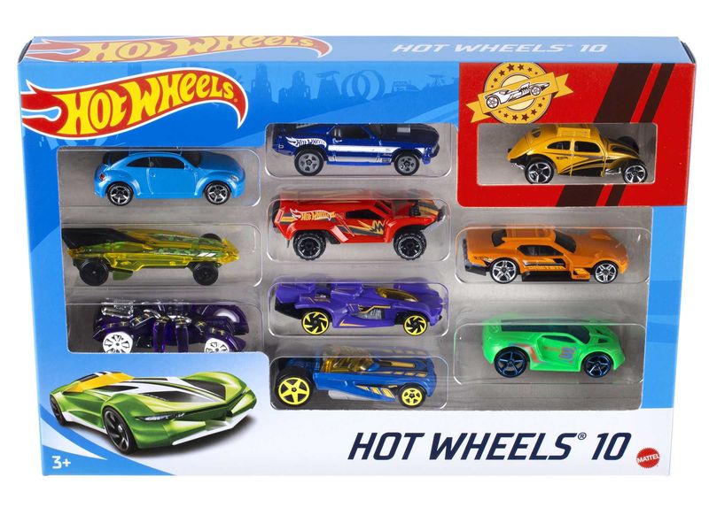 Hot-Wheels--Confezione-10-Veicoli-