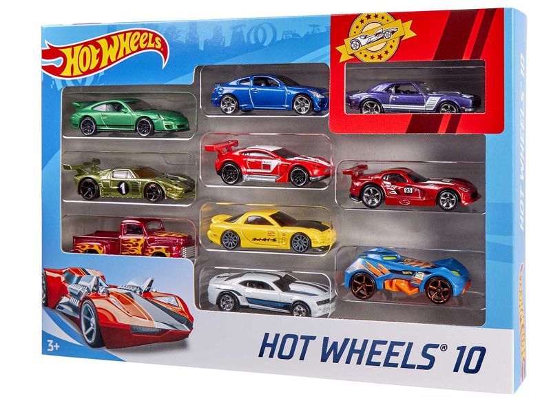 Hot-Wheels--Confezione-10-Veicoli-
