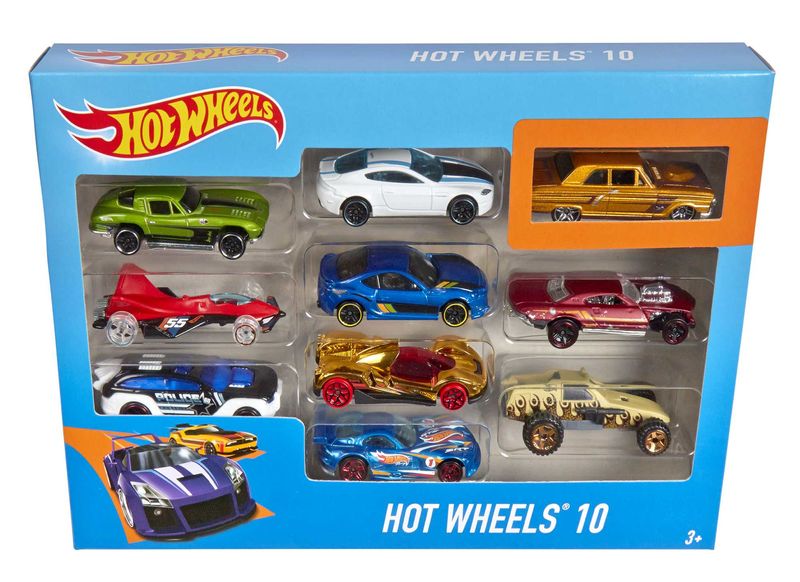 Hot-Wheels--Confezione-10-Veicoli-