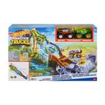 Hot-Wheels-Monster-Trucks-Torneo-dei-Titani-Playset-con-Monster-Truck-Bigfoot-e-Gunkster-per-sfide-testa-a-testa--giocattolo-per-bambini-4--anni