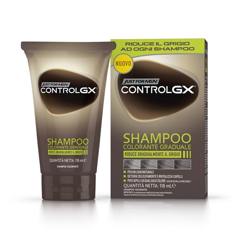 Just-for-Men-Control-GX-Shampoo-Colorante-Uomo-Colore---Tinta-Capelli-Riduce-Gradualmente-il-Grigio-per-un-Look-Naturale-118-ml