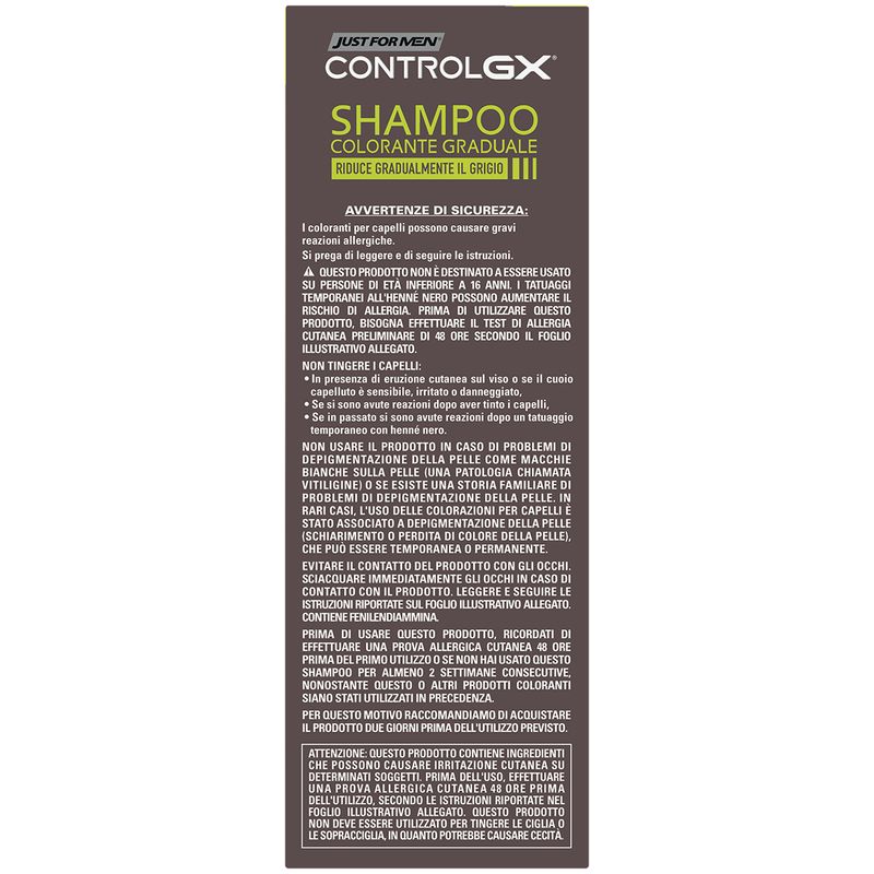 Just-for-Men-Control-GX-Shampoo-Colorante-Uomo-Colore---Tinta-Capelli-Riduce-Gradualmente-il-Grigio-per-un-Look-Naturale-118-ml