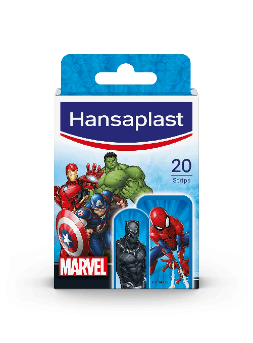 Hansaplast-Cerotti-MARVEL-Cerotti-Bambini-Con-Spider-Man-Capitan-America-E-Hulk-Delicati-Sulla-Pelle-E-Facili-Da-Rimuovere-1-Confezione-Da-20-Cerotti-Assortiti
