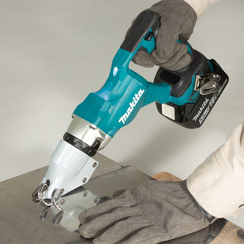 Makita-DJS200Z-cutter-universale-cordless-18-V-Ioni-di-Litio-Nero-Blu