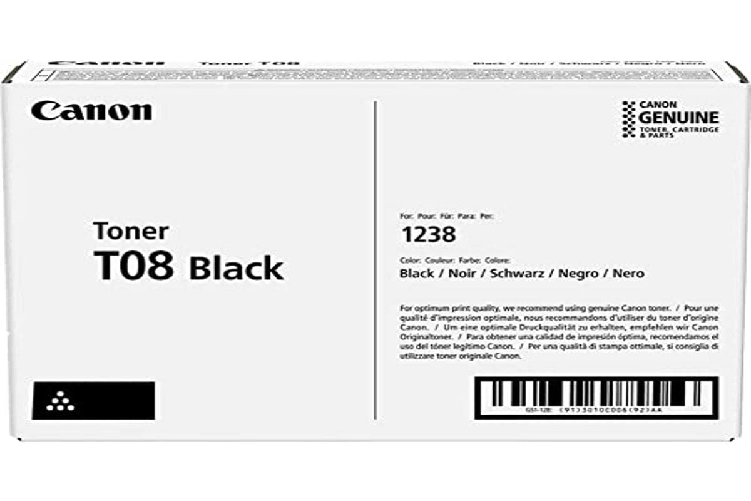 Canon TONER T08 BLACK cartuccia toner 1 pz Originale Nero