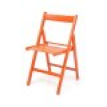 Sedia pieghevole Penelope in legno arancio