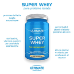 super whey - complemento alimentare per sportivi, di proteine purissime. fornisce il 95% di proteine