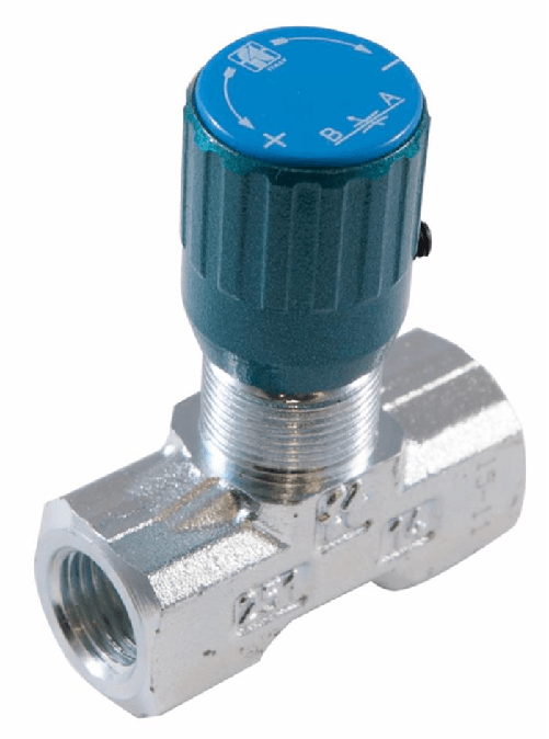 Regolatore di flusso bidirezionale da 1/2" in acciaio