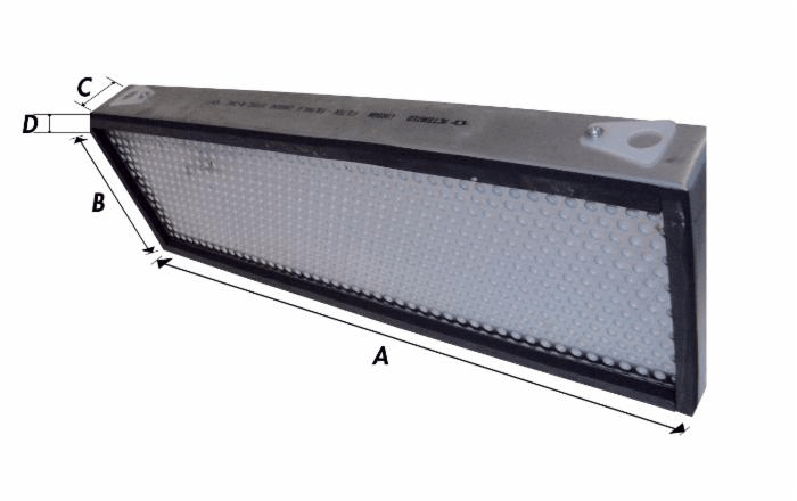 Filtro Panclean AX9294 ai carboni attivi per cabina adattabile al rif. originale Panclean AX9294 520x120x73mm
