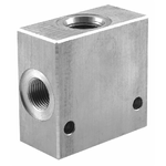 Corpo in alluminio per valvole elettriche a 3 vie cavità 3/4"
