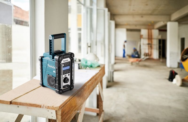 Makita-DMR110N-radio-Cantiere-Digitale-Nero-Turchese