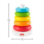 Fisher-Price-Piramide-5-Anelli-Eco-in-Materiali-Vegetali-Giocattolo-Impilabile-per-Bambini-6-Mesi