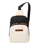 Borsa Criss Cross Sling Bianca e Nera