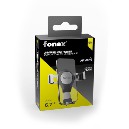 Fonex supporto telefono da auto Air Magnetic Plus, Nero