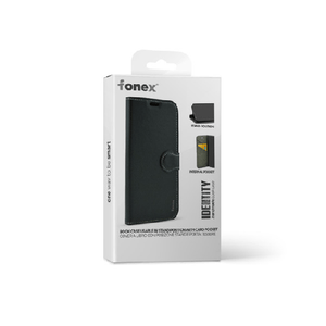 Fonex custodia a libro Identity in similpelle per Samsung Galaxy A35 5G | Nero