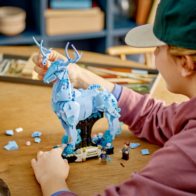 LEGO-Harry-Potter-76414-Expecto-Patronum-Set-2-in-1-con-Figure-Animali-Cervo-e-Lupo-Regali-per-Adolescenti