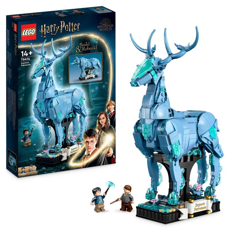 LEGO-Harry-Potter-76414-Expecto-Patronum-Set-2-in-1-con-Figure-Animali-Cervo-e-Lupo-Regali-per-Adolescenti
