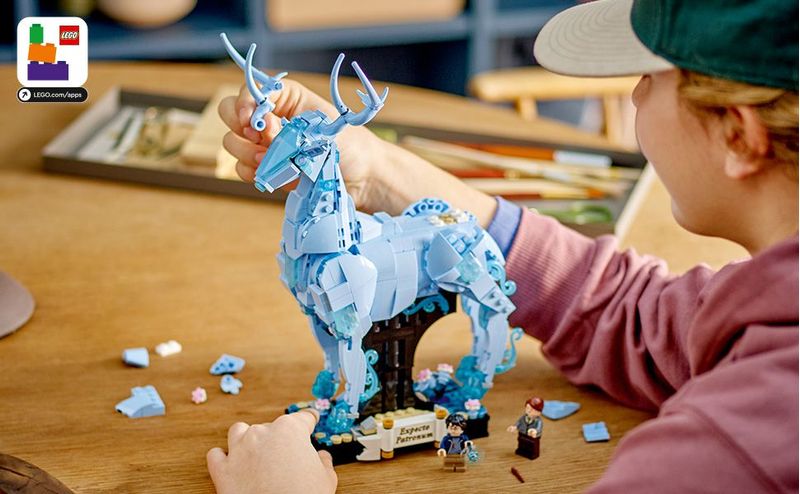 LEGO-Harry-Potter-76414-Expecto-Patronum-Set-2-in-1-con-Figure-Animali-Cervo-e-Lupo-Regali-per-Adolescenti