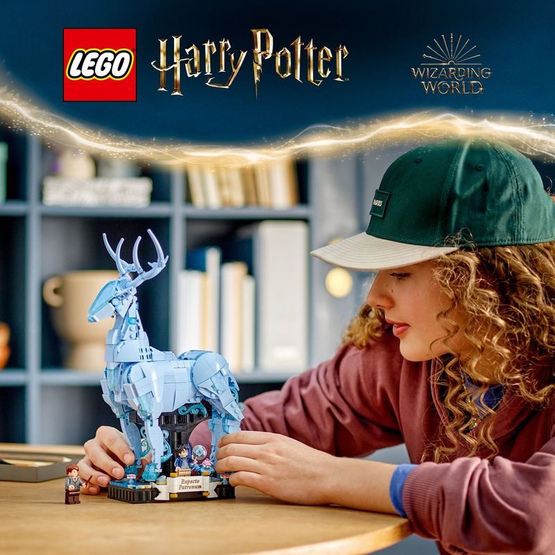 LEGO-Harry-Potter-76414-Expecto-Patronum-Set-2-in-1-con-Figure-Animali-Cervo-e-Lupo-Regali-per-Adolescenti