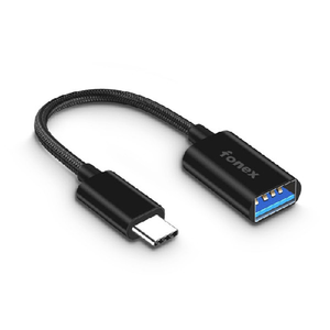 Fonex adattatore OTG da USB a Type-C | Nero