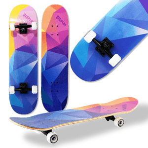 WeLLIFE Skateboard Completo per Principianti, Skateboard Bambini, Giovani e Adulti