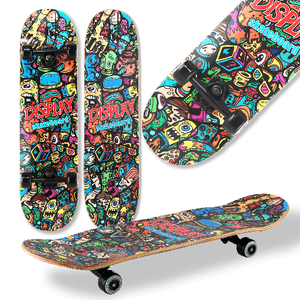 WeLLIFE Skateboard Completo per Principianti, Skateboard Bambini, Giovani e Adulti